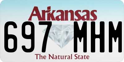 AR license plate 697MHM