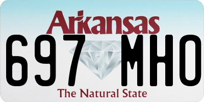 AR license plate 697MHO