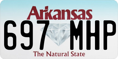 AR license plate 697MHP