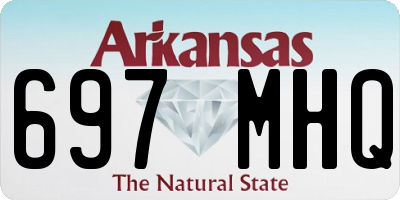 AR license plate 697MHQ