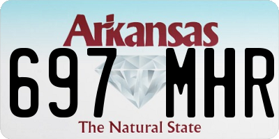 AR license plate 697MHR