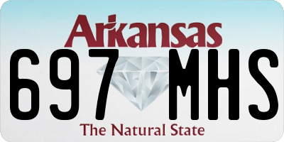 AR license plate 697MHS