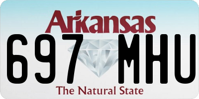 AR license plate 697MHU