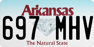 AR license plate 697MHV