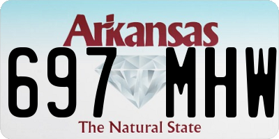 AR license plate 697MHW