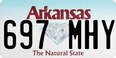 AR license plate 697MHY