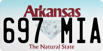 AR license plate 697MIA