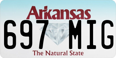 AR license plate 697MIG