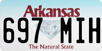 AR license plate 697MIH