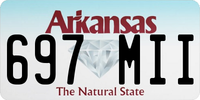 AR license plate 697MII