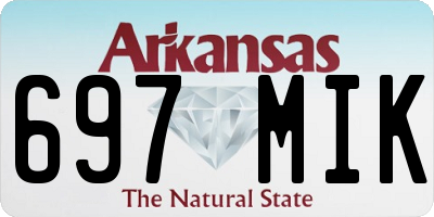 AR license plate 697MIK