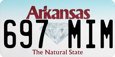 AR license plate 697MIM