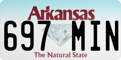 AR license plate 697MIN