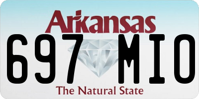 AR license plate 697MIO