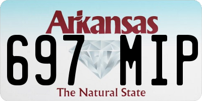 AR license plate 697MIP