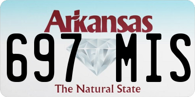 AR license plate 697MIS
