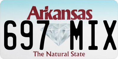 AR license plate 697MIX