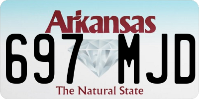AR license plate 697MJD