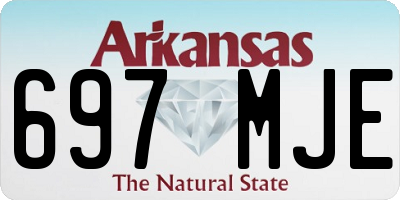 AR license plate 697MJE