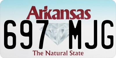 AR license plate 697MJG