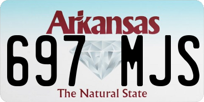 AR license plate 697MJS
