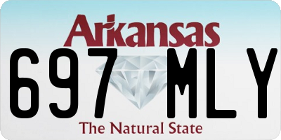 AR license plate 697MLY