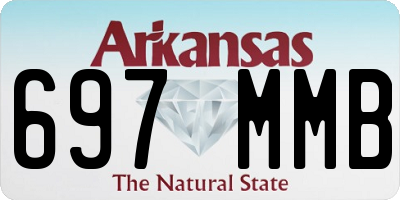 AR license plate 697MMB
