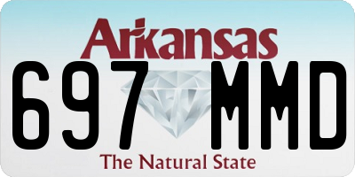 AR license plate 697MMD
