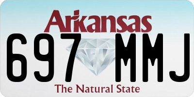 AR license plate 697MMJ