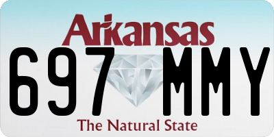 AR license plate 697MMY