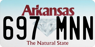 AR license plate 697MNN