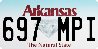 AR license plate 697MPI