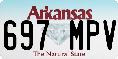 AR license plate 697MPV