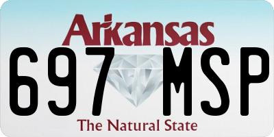 AR license plate 697MSP