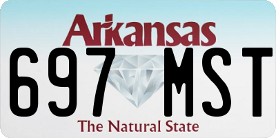 AR license plate 697MST