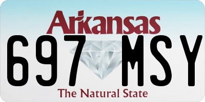 AR license plate 697MSY