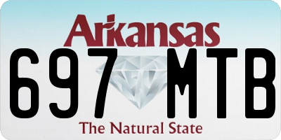 AR license plate 697MTB