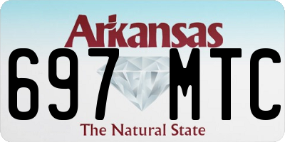 AR license plate 697MTC