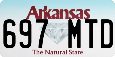 AR license plate 697MTD
