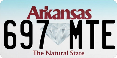 AR license plate 697MTE