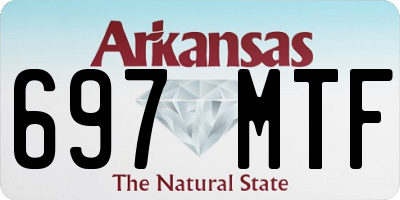 AR license plate 697MTF