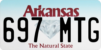 AR license plate 697MTG