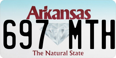 AR license plate 697MTH