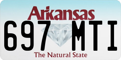 AR license plate 697MTI