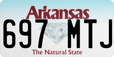 AR license plate 697MTJ