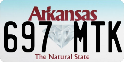 AR license plate 697MTK
