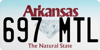 AR license plate 697MTL