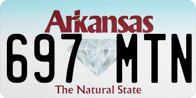 AR license plate 697MTN