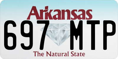 AR license plate 697MTP