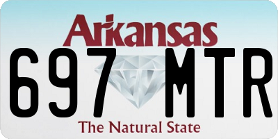 AR license plate 697MTR